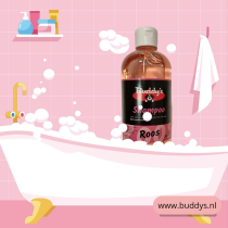 Buddy's shampoo met conditioner roos 500 ml